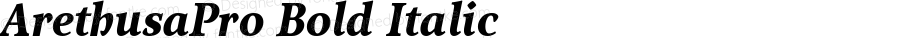 ArethusaPro Bold Italic