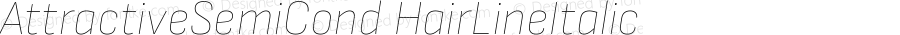 AttractiveSemiCond HairLineItalic