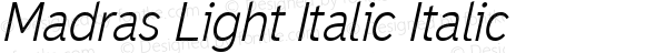 Madras Light Italic Italic