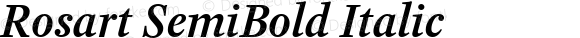 Rosart SemiBold Italic