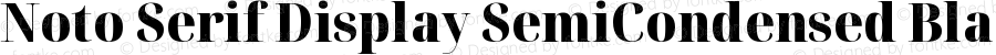 Noto Serif Display SemiCondensed Black