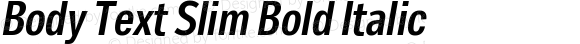 Body Text Slim Bold Italic