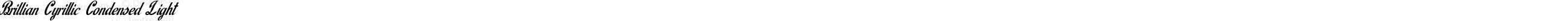 Brillian Cyrillic Condensed Light