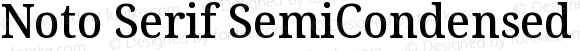 Noto Serif SemiCondensed Medium Regular