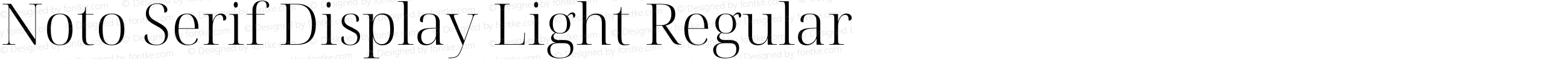 Noto Serif Display Light Regular