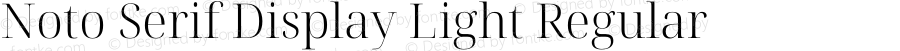 Noto Serif Display Light Regular