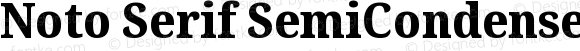 Noto Serif SemiCondensed Extra Regular