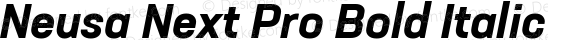 Neusa Next Pro Bold Italic