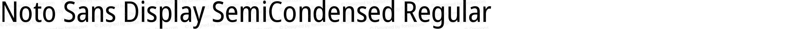 Noto Sans Display SemiCondensed Regular