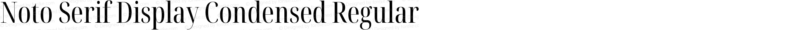 Noto Serif Display Condensed Regular