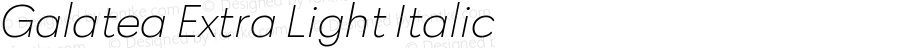 Galatea-ExtraLightItalic