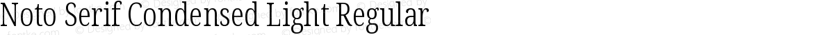 Noto Serif Condensed Light Regular