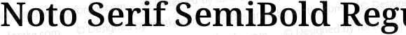 Noto Serif SemiBold Regular