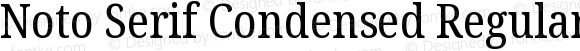 Noto Serif Condensed Regular