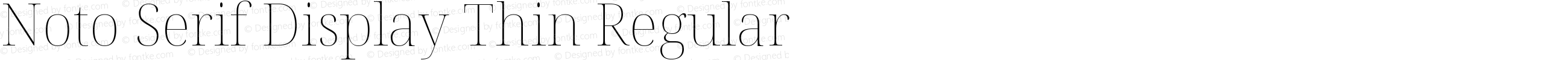 Noto Serif Display Thin