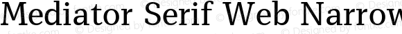 Mediator Serif Web Narrow Regular