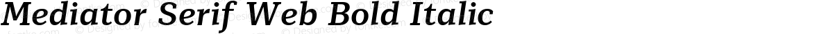 Mediator Serif Web Bold Italic