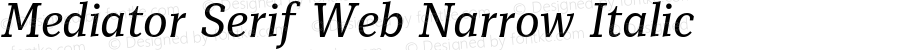 Mediator Serif Web Narrow Ital