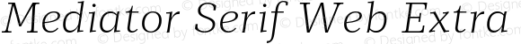 Mediator Serif Web Extra Light Italic