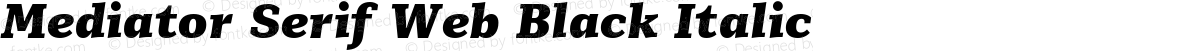 Mediator Serif Web Black Italic