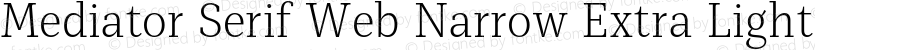 Mediator Serif Web Narrow ExtLt