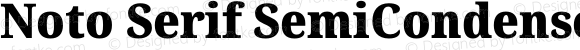 Noto Serif SemiCondensed Black Regular