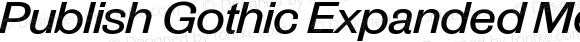 Publish Gothic Expanded Medium Italic