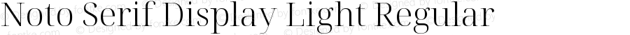 Noto Serif Display Light Regular