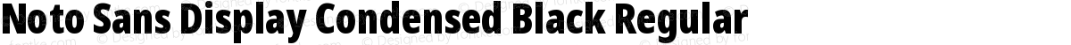 Noto Sans Display Condensed Black Regular