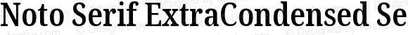 Noto Serif ExtraCondensed Semi