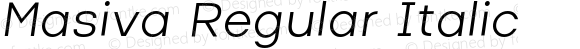 Masiva Regular Italic