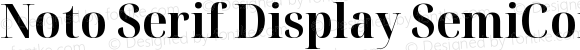 Noto Serif Display SemiCondensed Bold