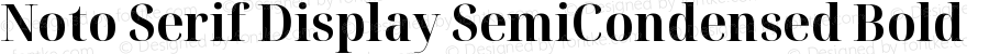 Noto Serif Display SemiCondensed Bold