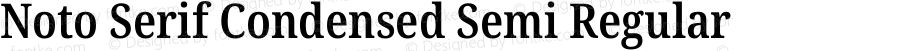 Noto Serif Condensed Semi