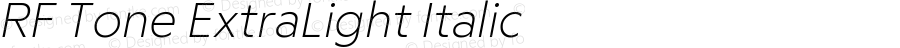 RFTone-ExtraLightItalic