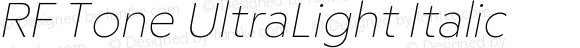 RFTone-UltraLightItalic