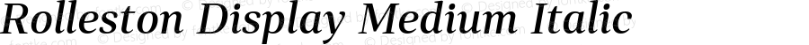 RollestonDisplay-MediumItalic