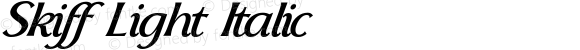 Skiff Light Italic