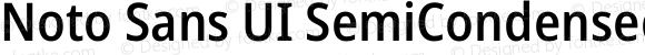 Noto Sans UI SemiCondensed Medium Regular