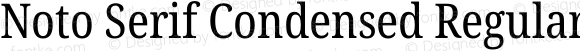 Noto Serif Condensed Regular