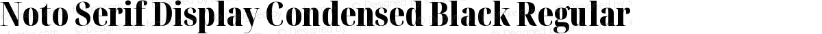 Noto Serif Display Condensed Black Regular