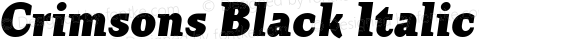 Crimsons Black Italic