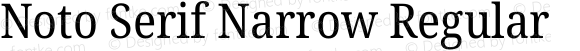 Noto Serif Narrow Regular