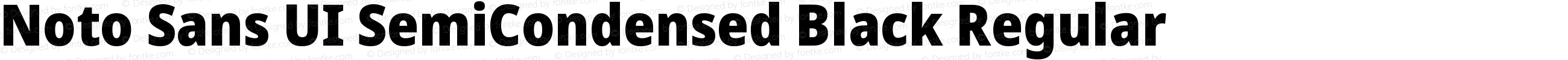 Noto Sans UI SemiCondensed Black Regular