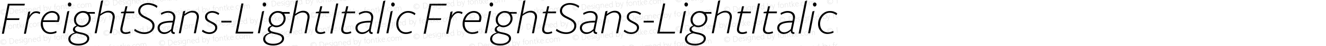 FreightSans-LightItalic FreightSans-LightItalic