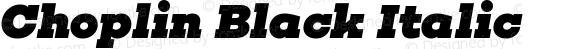 Choplin Black Italic