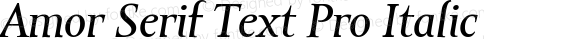 AmorSerifTextPro-Italic