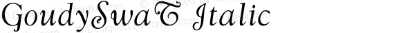 GoudySwaT Italic