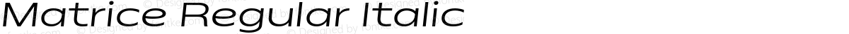 Matrice Regular Italic
