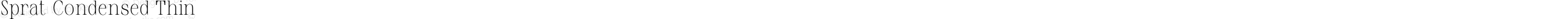 Sprat Condensed Thin